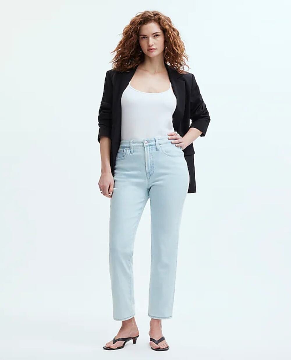 Madewell The Curvy Perfect Vintage Jean Chesthunt Wash Blue High Waist US 27 NWT
